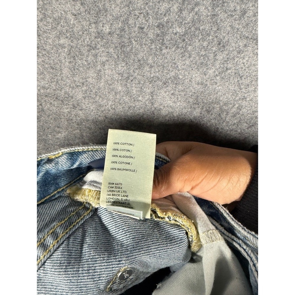 Pilcro and the Letterpress High-Rise Relaxed Straight Distressed Jeans Blue 25‎ - Picture 9 of 10